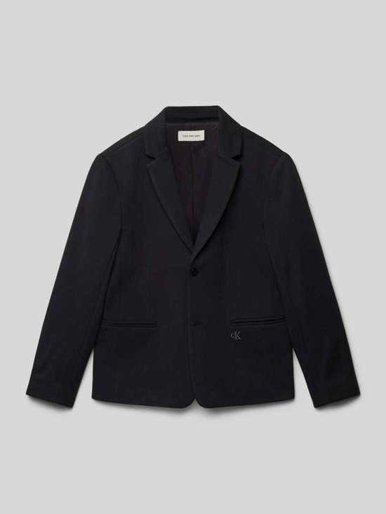 Жакет на двух пуговицах из смесовой вискозы с окантовочными карманами