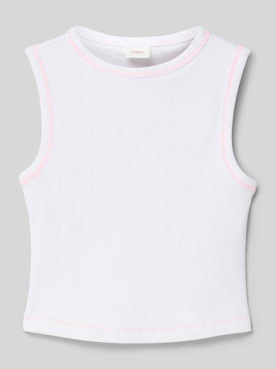 Майка с контрастными полосками