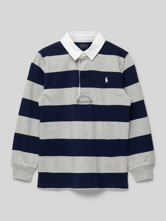 Рубашка-поло с вышитым логотипом