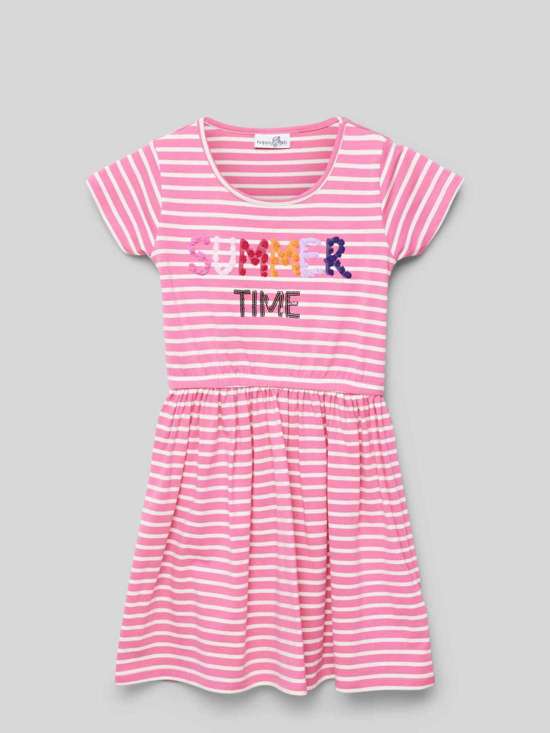 Платье с полосатым узором