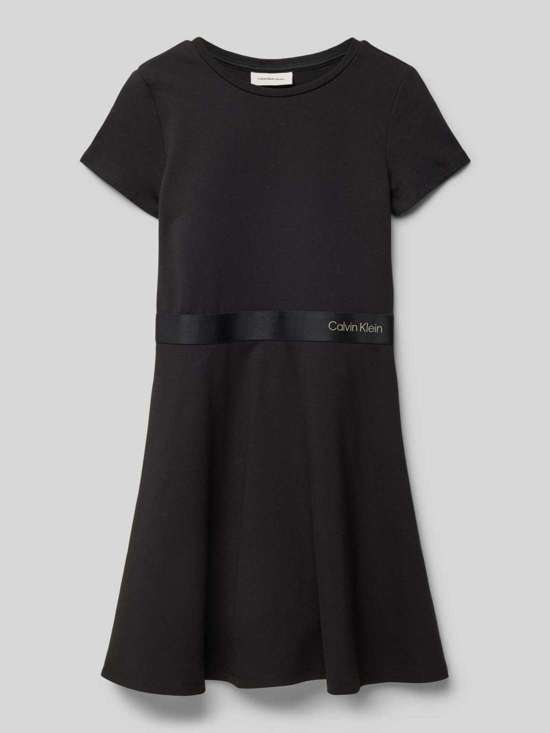 Платье из смесовой вискозы с лейблом