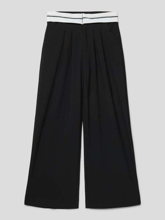 Тканевые брюки с контрастными полосками