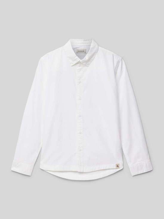 Рубашка стандартного кроя с нашивкой-лейблом