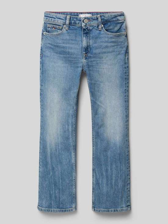 Расклешенные джинсы с пятью карманами