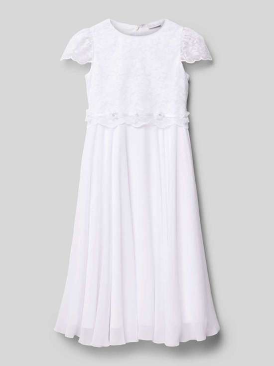 Платье с кружевной отделкой