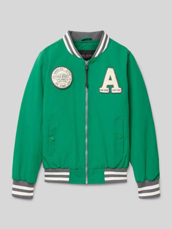 Куртка-бомбер с лейблом Justin