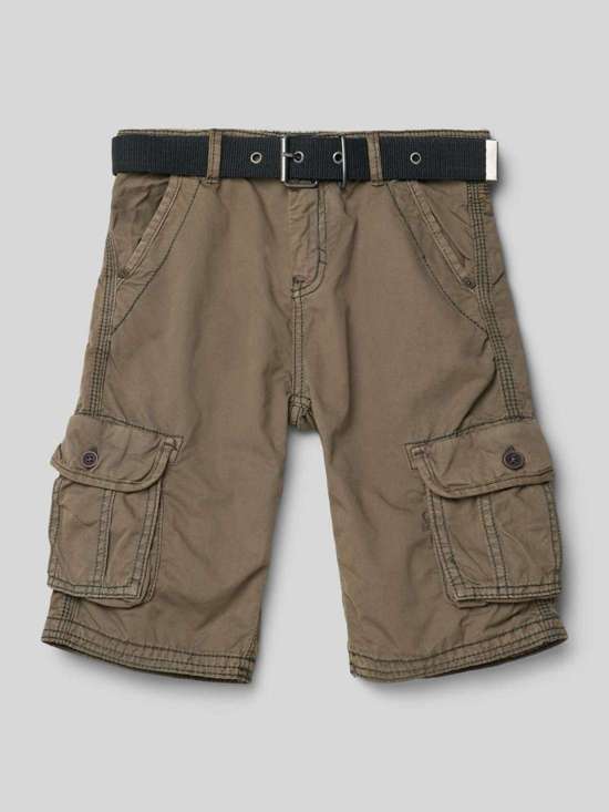 Шорты-бермуды с тканевым поясом Durras