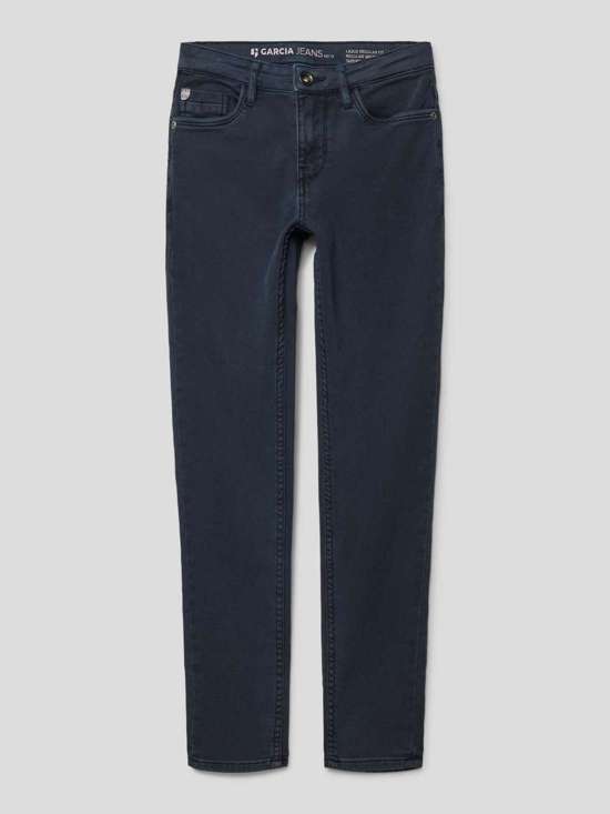 Джинсы узкого кроя с нашивкой-лейблом